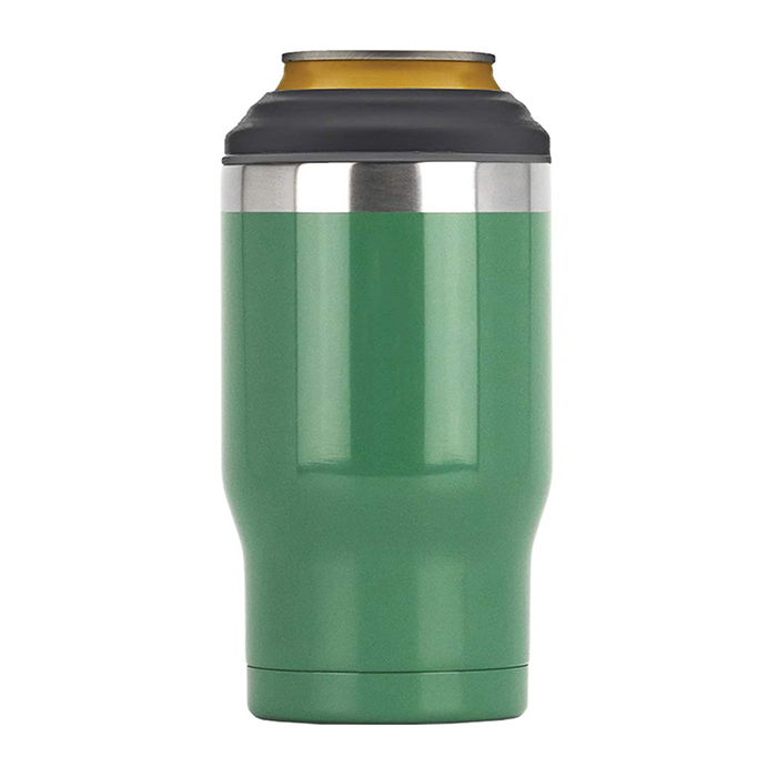 Customized 4-in-1 Insulator 12 Oz Double Walled Vacuum Stainless Steel Bottle Can Cooler