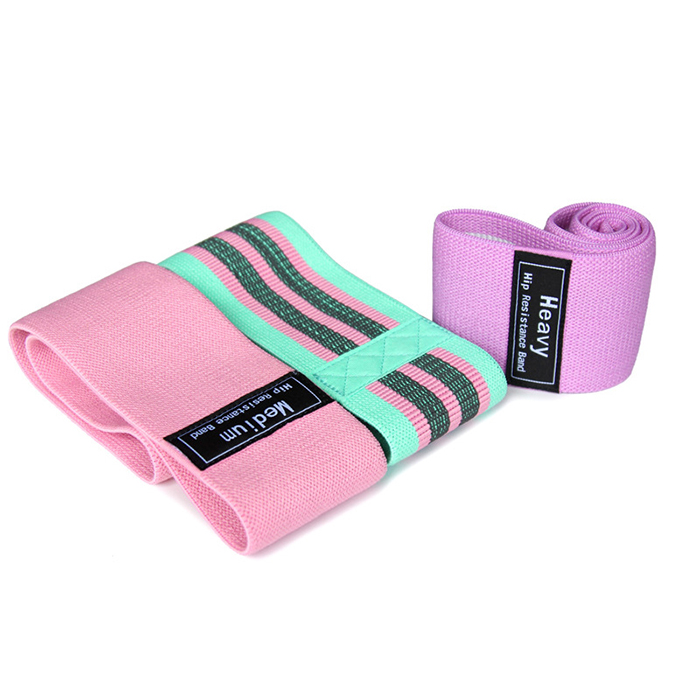 Wholesale Custom Printed Logo Hip Fabric Resistance Band Set For Fitness