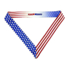 Factory Custom Awards Stars And Stripes American Flag V Neck Ribbon Gymnastics Medal