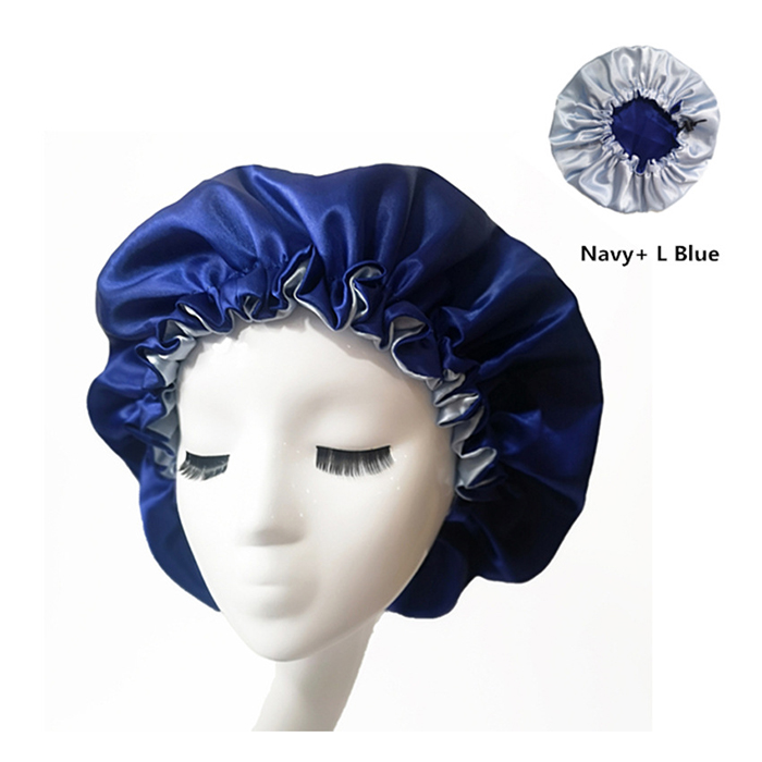 Wholesale Custom Double Layer Custom Silk Hair Satin Bonnet