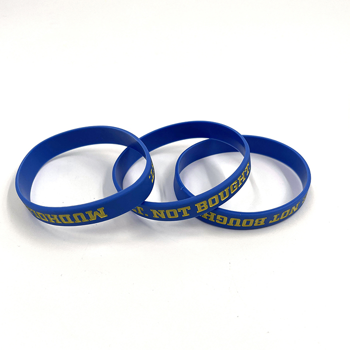 Factory PriceSilicone Wristband Custom Silk Printing Silicone Bracelet