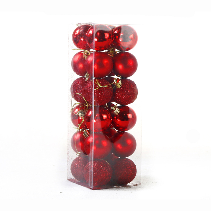 Wholesale Cheap Price Colorful Plastic Christmas Balls Ornament