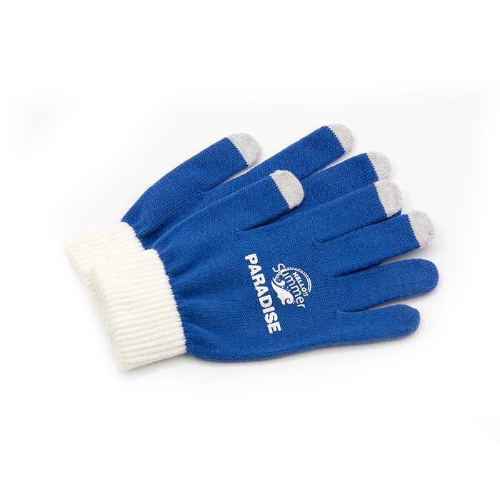 Amazon Hot Sale Custom Touch Screen Gloves Women Men Warm Stretch Knitted Mittens