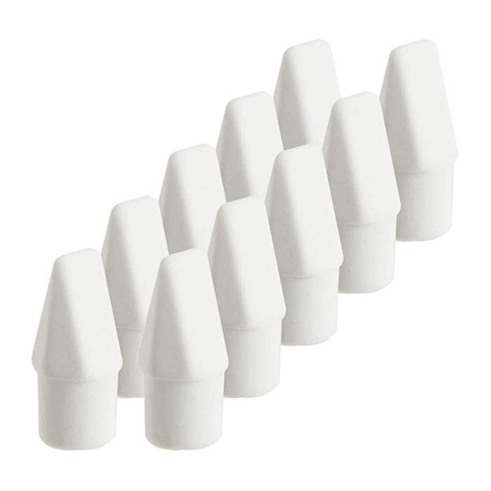 Amazon Hot Sale Eco-tpr Eraser Rubber For Pencil Custom White Cap Erasers