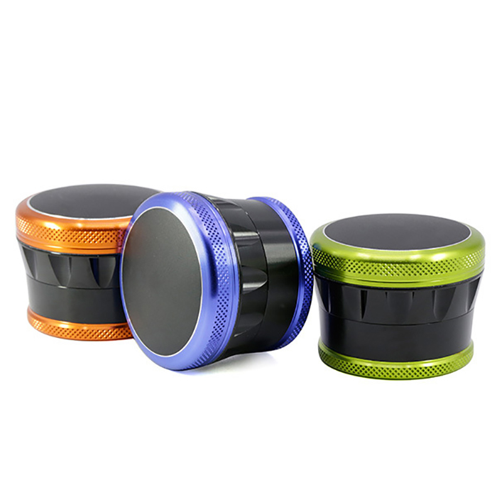 Best Selling 69mm 4 Layers Assorted Colors Aluminum Alloy Tobacco Herb Grinder