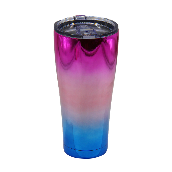 Colorful Printed Milk Tea Cup Stainless Steel Vacuum Insulated Water Bottle Creative Star Cup