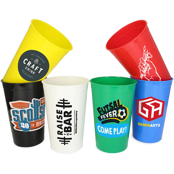 High Quality Custom Logo Plastic Stadium Cups For Advertising