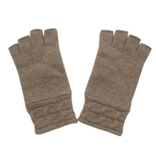 Hot Sale Winter 100% Cashmere Half-finger Mitten Gloves For Women