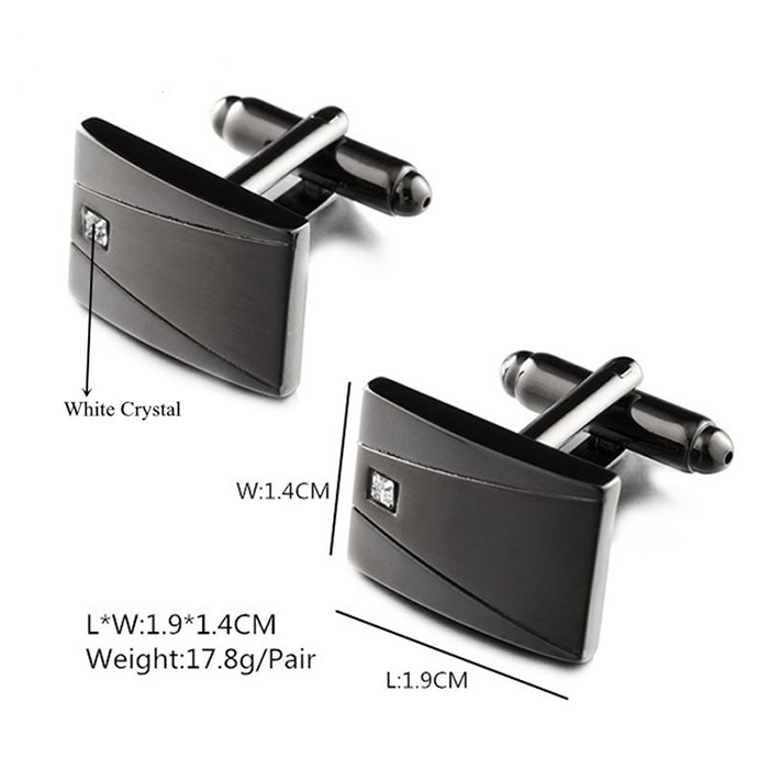 High Quality Custom Fashion Cufflink And Tie Clip Set With Box