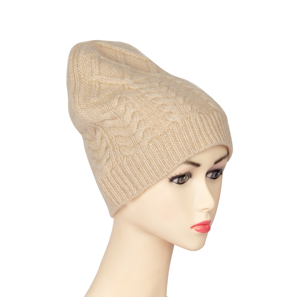 Wholesale Custom Women Cashmere Hat Winter Running Hemp Beanie Hat