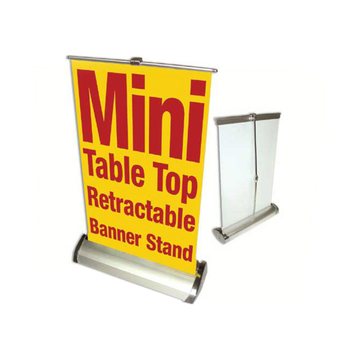 Custom Design Mini Desktop Roll Up Retractable Banner A4 A3 Display Stand