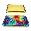 Hot Sale Tin Plate Rolling Tray Custom Logo Metal Tobacco Rolling Tray With Lid