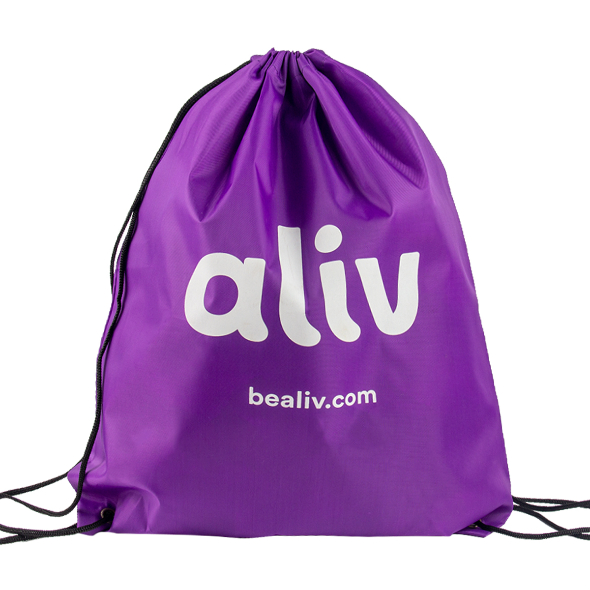 Custom 210D Polyester Drawstring Bag Silk Print Drawstring Backpacks
