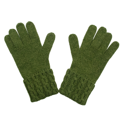 Wholesale Custom Ladies Cheap Cashmere Gloves Warm Fashion Winter Knitted Gloves