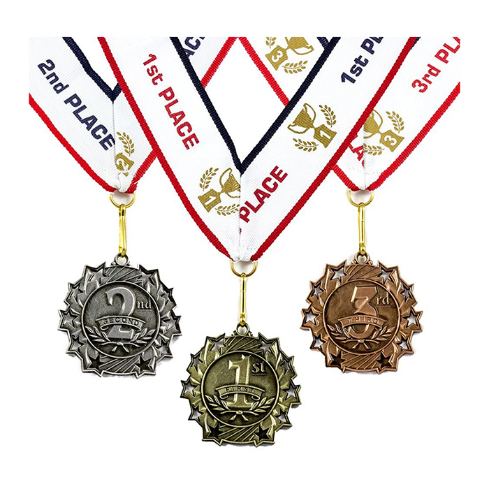 Wholesale Cheap Shooting Stars Award Medals With Ribbon