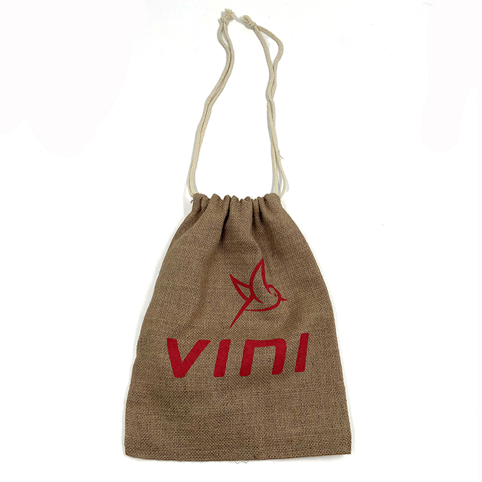 High Quality Sublimation Custom Jute Drawstring Bag With Logo