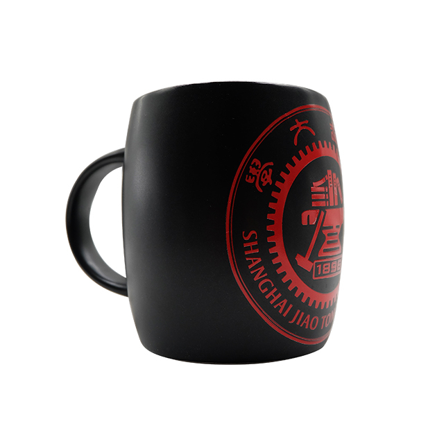 Top Selling 11OZ Wholesale Black Ceramic Mug With Printed Logo