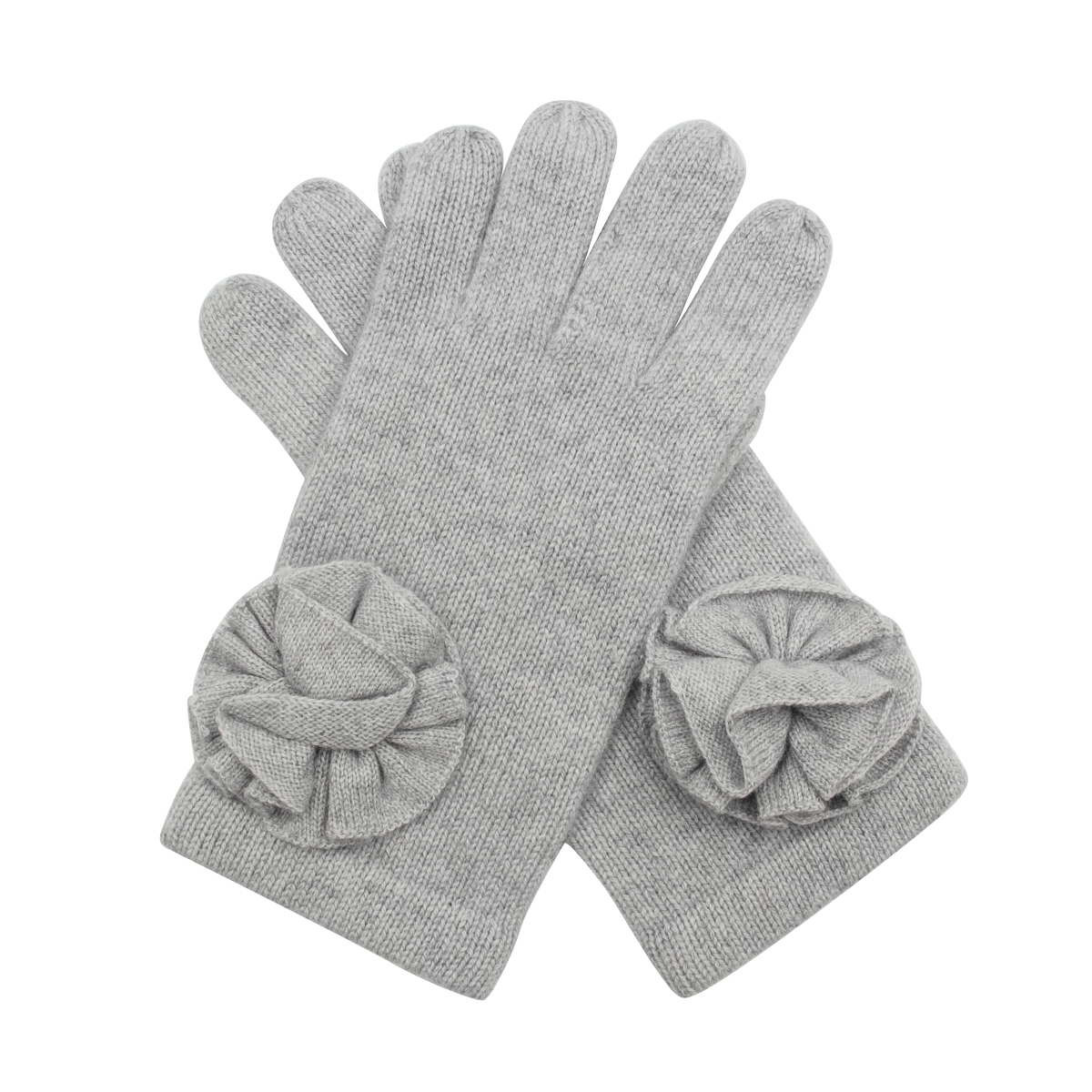 100% Pure Womens Cashmere Gloves Custom Winter Knit Gloves With Logo