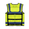 Amazon Hot Sale Custom Reflective Vest With Pockets High Visibility Police Safety Vest